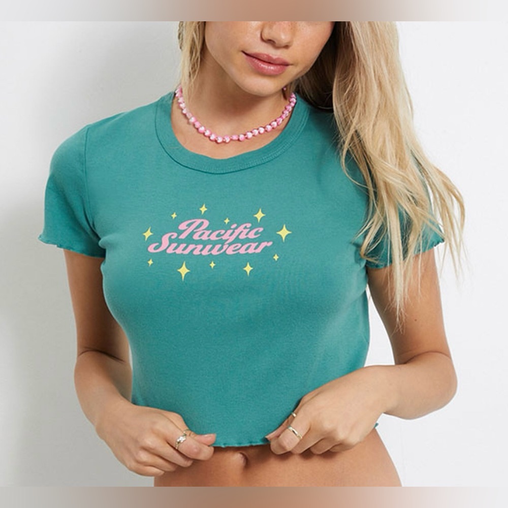 Pac Sun Green Crop Top